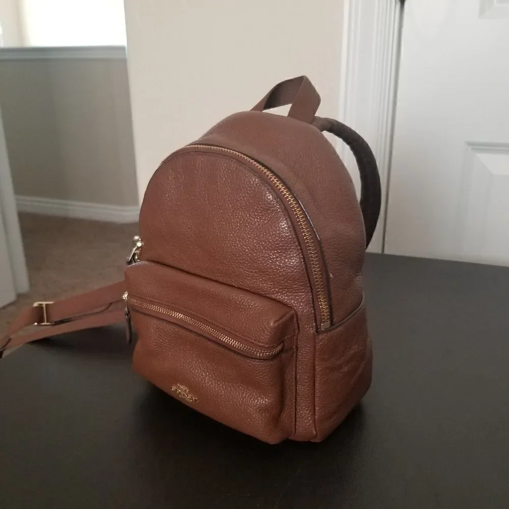 Coach Leather Mini Backpack